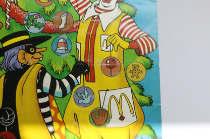 🎄 Vintage 1986 McDonald’s Canada Holiday Scratch Advent Calendar Christmas Used