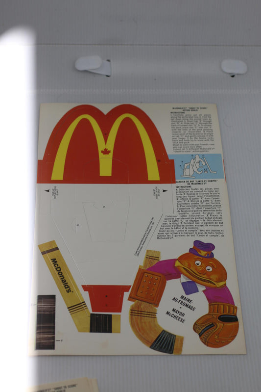 1986 McDonald’s Shoot To Score Action Goalie Punch Out Board game