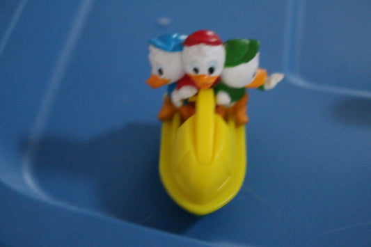 Huey Dewey Louie Duck Tales Jet Ski Toy Mcdonalds Happy Meal Cake Topper 1988