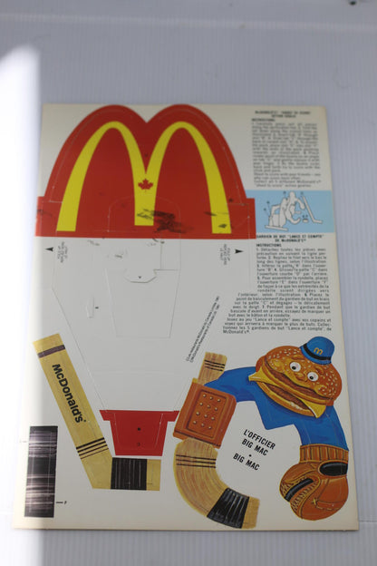 1986 McDonald’s Shoot To Score Action Goalie Punch Out Board game stained