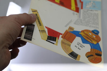 1986 McDonald’s Shoot To Score Action Goalie Punch Out Board game stained
