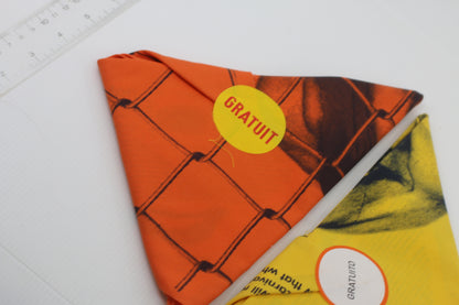 Vintage Promotional Bandana Lot – “GRATUIT” Graphic Scarves – Art & Advertising Ephemera