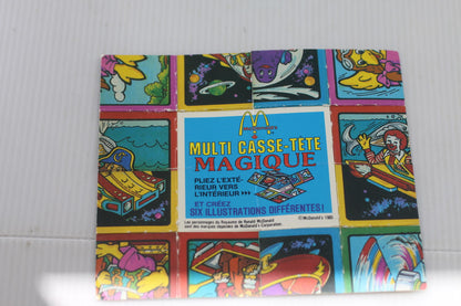 Vintage 1985 McDonald’s Magic Multi-Puzzler Magique Puzzle Canada toy