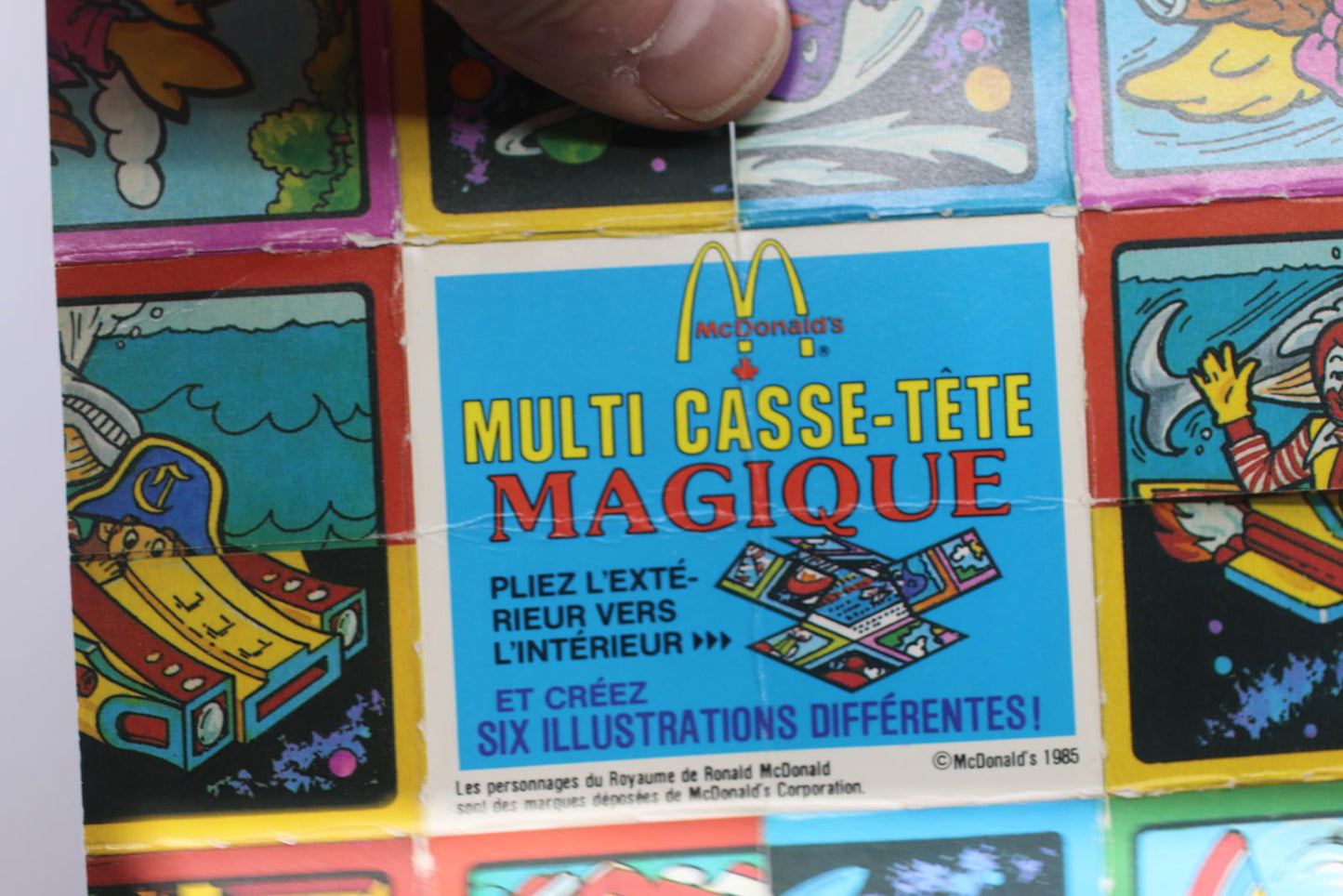 Vintage 1985 McDonald’s Magic Multi-Puzzler Magique Puzzle Canada toy