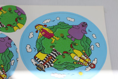 1988 McDonaldland 3 Wheel Spinner Activity Canada Vintage Uncut Charactere #1