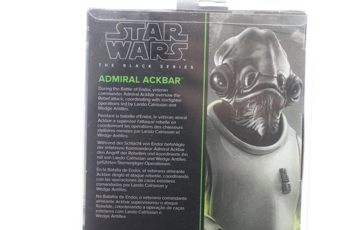 Hasbro Star Wars Black Series Return of the Jedi Admiral Ackbar 6" Figure Sealed