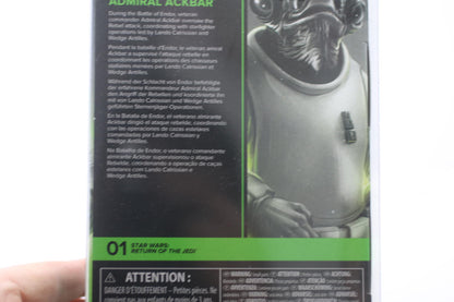 Hasbro Star Wars Black Series Return of the Jedi Admiral Ackbar 6" Figure Sealed