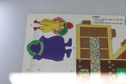 Vintage McDonald’s Ronald Grimace Christmas Cabin Punch Board playset