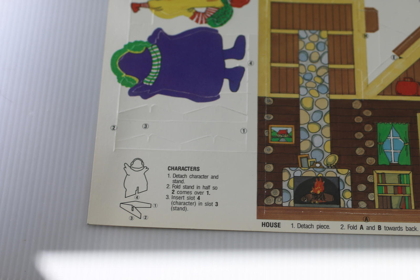 Vintage McDonald’s Ronald Grimace Christmas Cabin Punch Board playset