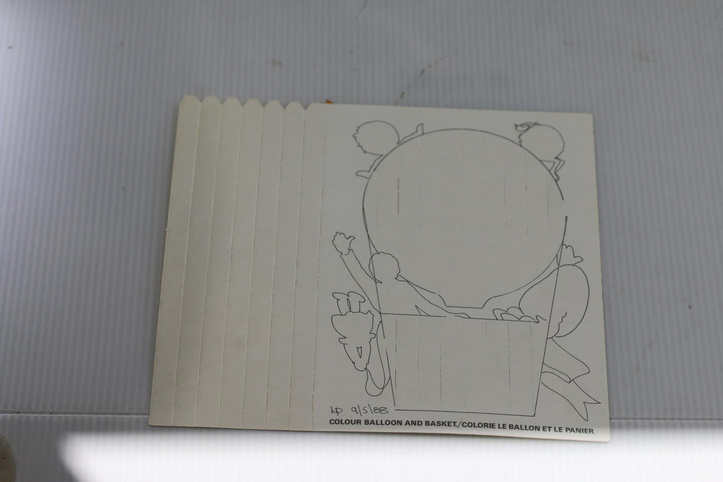 1988 McDonald’s Canada Ronald Balloon Weave Colour Activity Board
