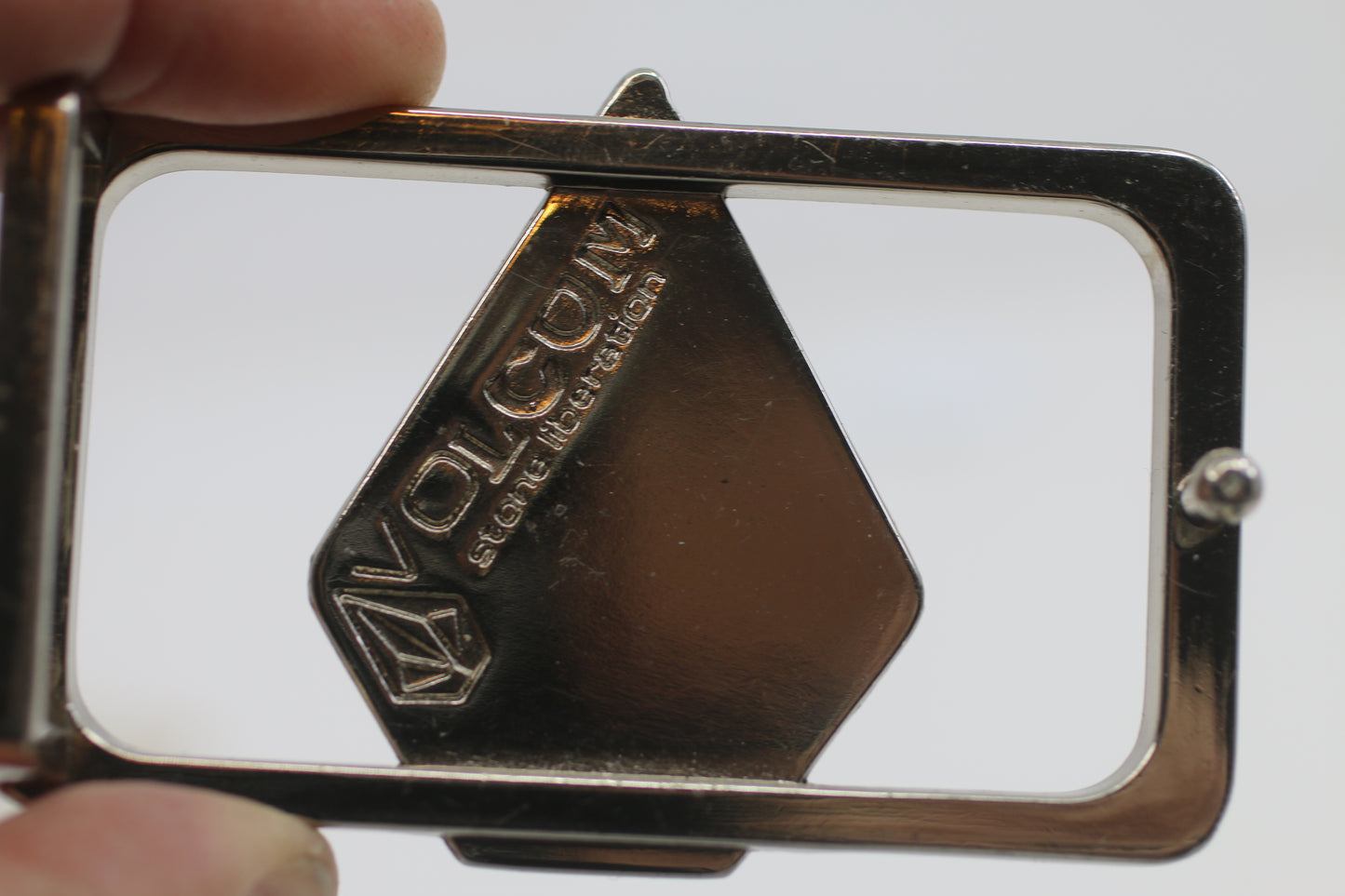 Volcom Stone Metal Belt Buckle – Gunmetal Finish – Skate Streetwear