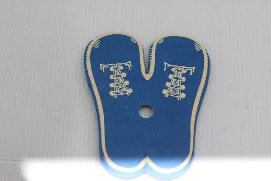 Vintage Balloon Weight Card Blue & White Shoes MC DOnALD'S Ronald MCDonalds #1