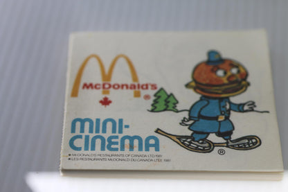 Vintage 1981 McDonald's Canada Mini Cinema Promotional PAPERS Hamburglar