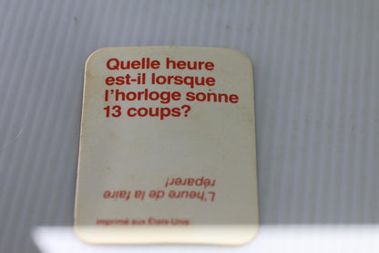 Vintage McDonaldland Mayor McCheese Quiz Card French McDonald's Promo 1980s