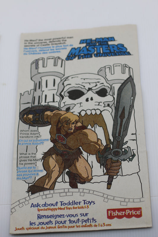 Vintage McDonald’s Happy Meal Paper Bag Bratz He-Man Canada 2003