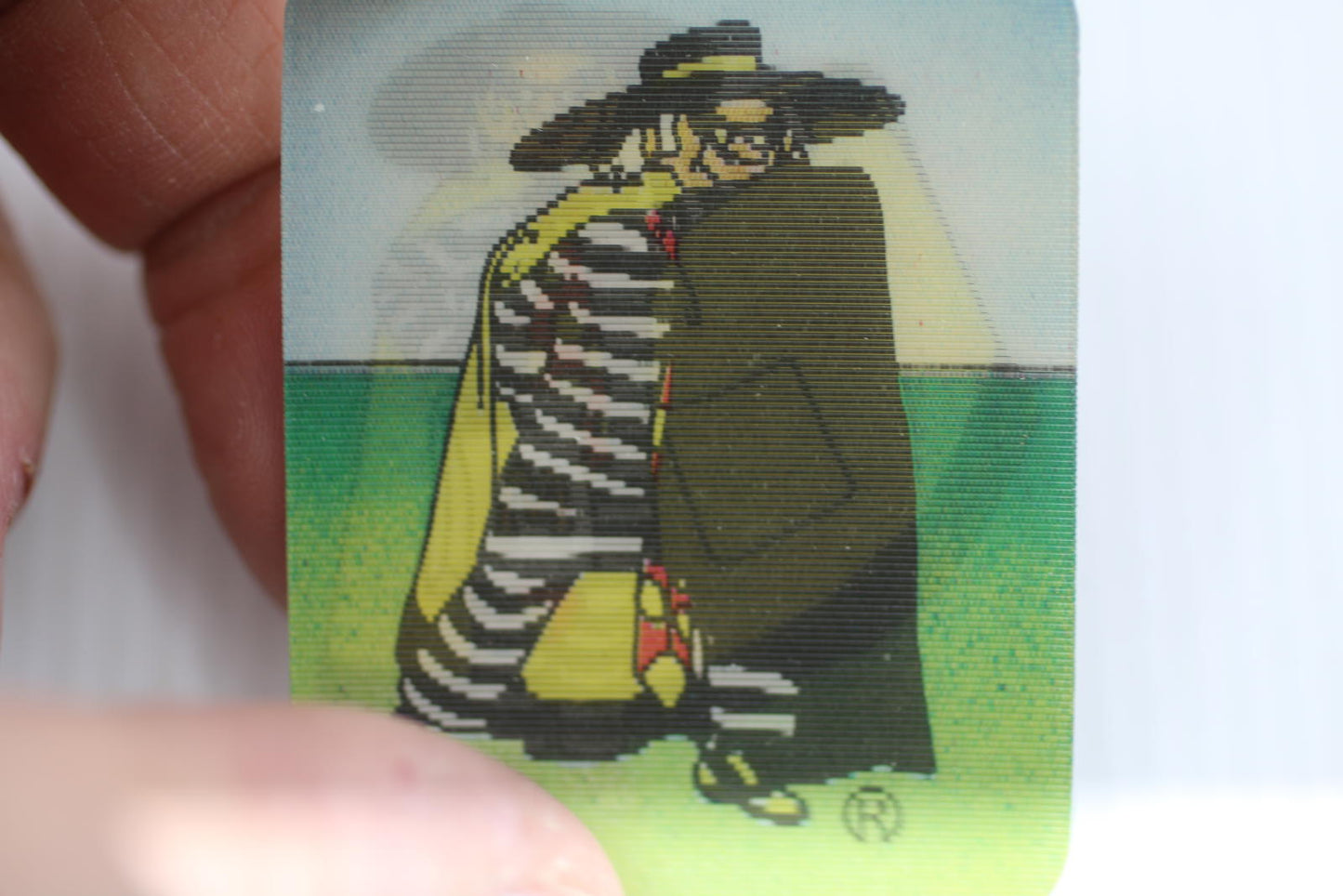 Vintage McDonaldland Zorro Quiz Card French McDonald's Promo 1980s Holographic