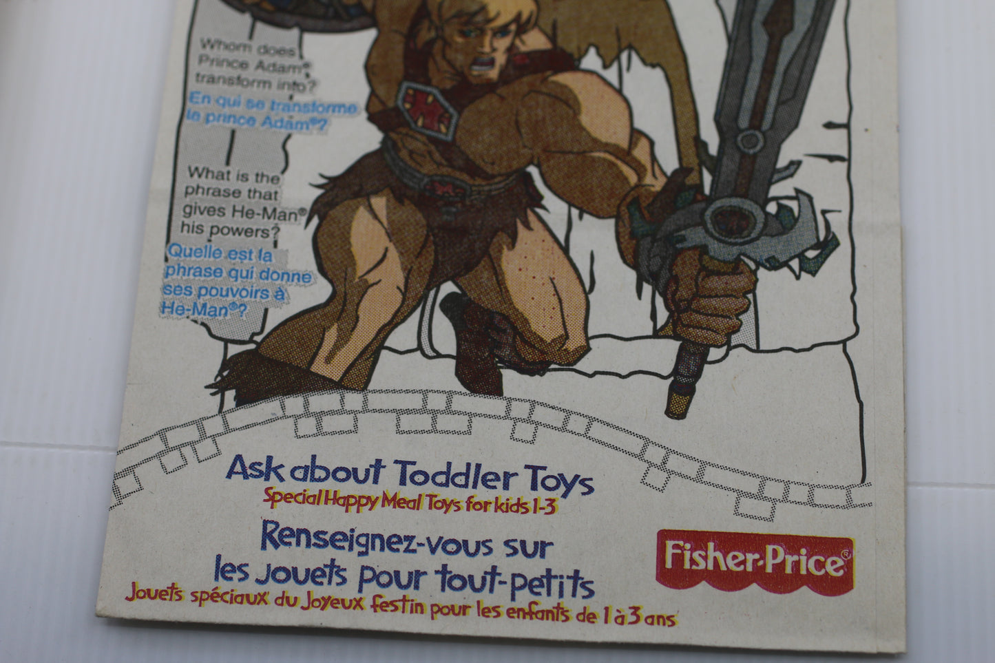 Vintage McDonald’s Happy Meal Paper Bag Bratz He-Man Canada 2003