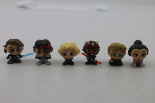 Star Wars Doorables Squish Squadron Lot Of 6 Squish Chase Series Mini figures