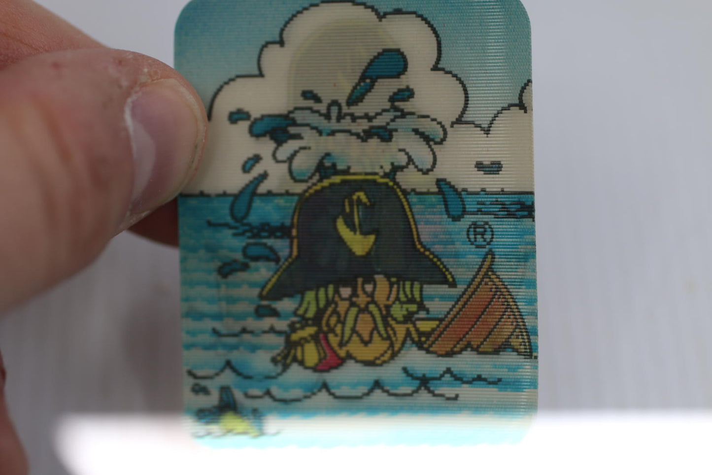 Vintage McDonaldland Captain Crook Quiz Card French McDonald's Promo 1980s
