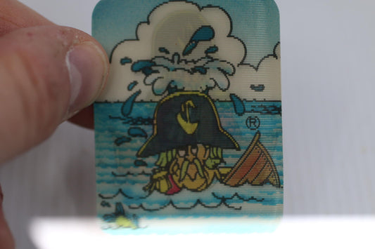 Vintage McDonaldland Captain Crook Quiz Card French McDonald's Promo 1980s