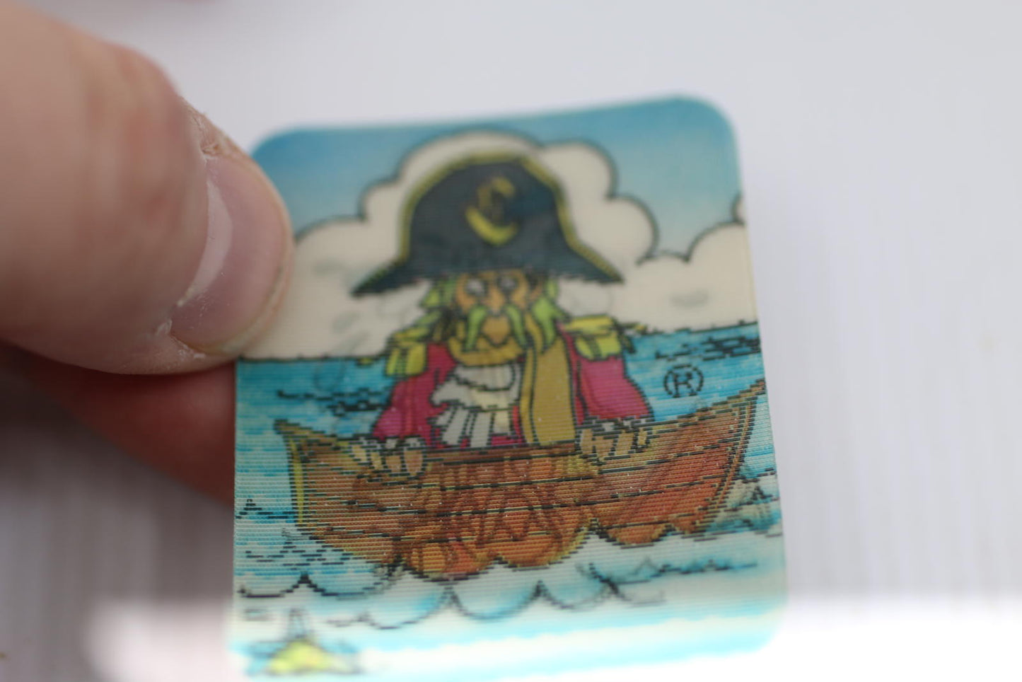 Vintage McDonaldland Captain Crook Quiz Card French McDonald's Promo 1980s