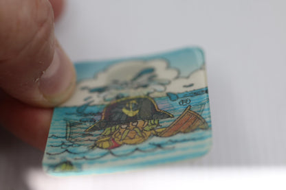 Vintage McDonaldland Captain Crook Quiz Card French McDonald's Promo 1980s