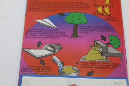 Vintage Simpsons Subway Kids Meal Paper Bag Canada 1990s