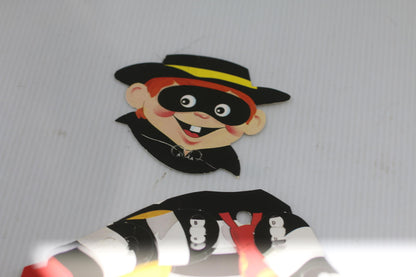 1986 McDonald’s Canada Hamburglar Poseable Cardboard Figure