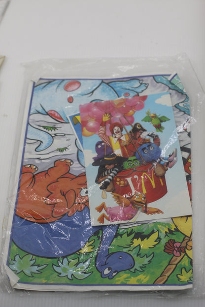 Vintage McDonald’s Canada Ronald McDonald Kids Activity Placemats Lot – 1988 – French