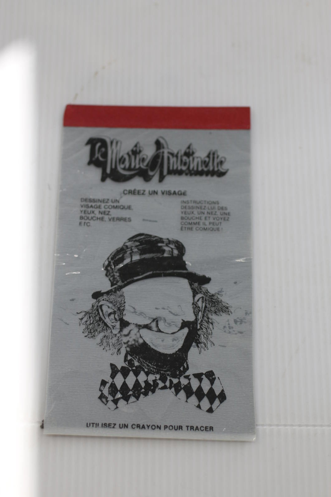 Vintage McDonald's Magic Slate Drawing Board Placemat Clown Create a Face Toy