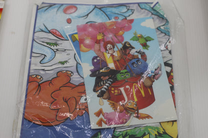 Vintage McDonald’s Canada Ronald McDonald Kids Activity Placemats Lot – 1988 – French