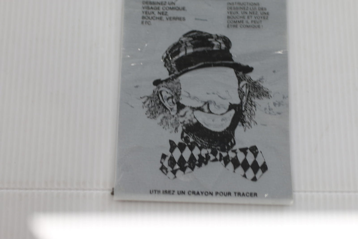 Vintage McDonald's Magic Slate Drawing Board Placemat Clown Create a Face Toy