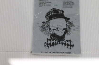 Vintage McDonald's Magic Slate Drawing Board Placemat Clown Create a Face Toy