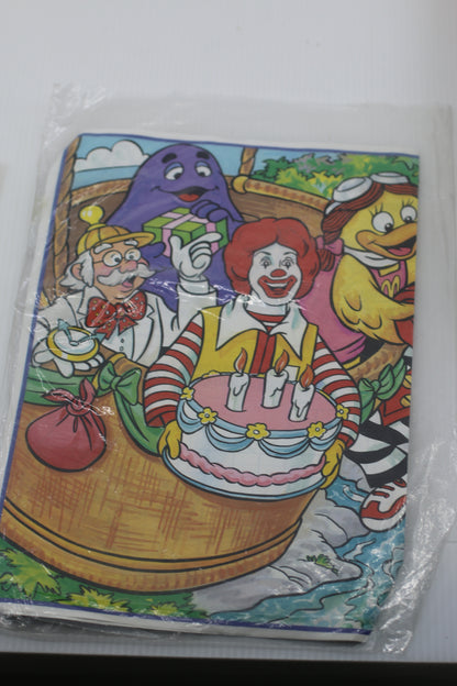 Vintage McDonald’s Canada Ronald McDonald Kids Activity Placemats Lot – 1988 – French