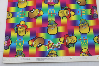 Vintage McDonald’s McNugget Buddies Gift Wrap Paper – 1990s Canada – Rare McD Ephemera