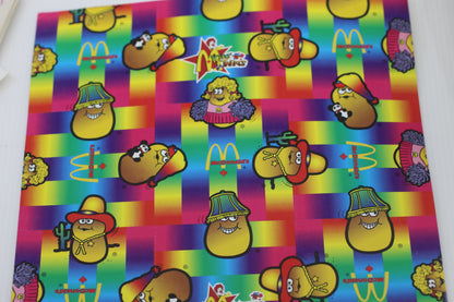 Vintage McDonald’s McNugget Buddies Gift Wrap Paper – 1990s Canada – Rare McD Ephemera