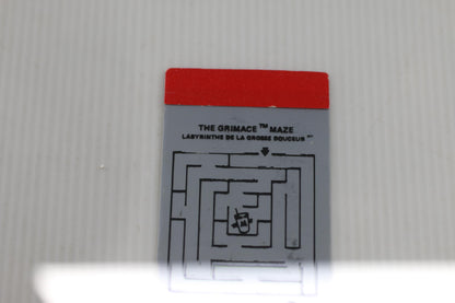 Vintage 1980 McDonald's Grimace Maze Puzzle Card Canada Paper Toy Rare Promo