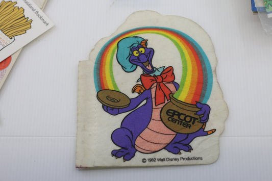 VTG Figment 1982 Walt Disney World Theme Parks EPCOT Center. Pennant Retro