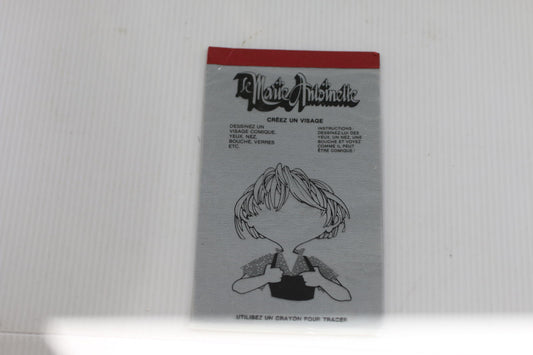 Vintage McDonald's Le Marie Antoinette Create a Face Magic Slate Drawing Board