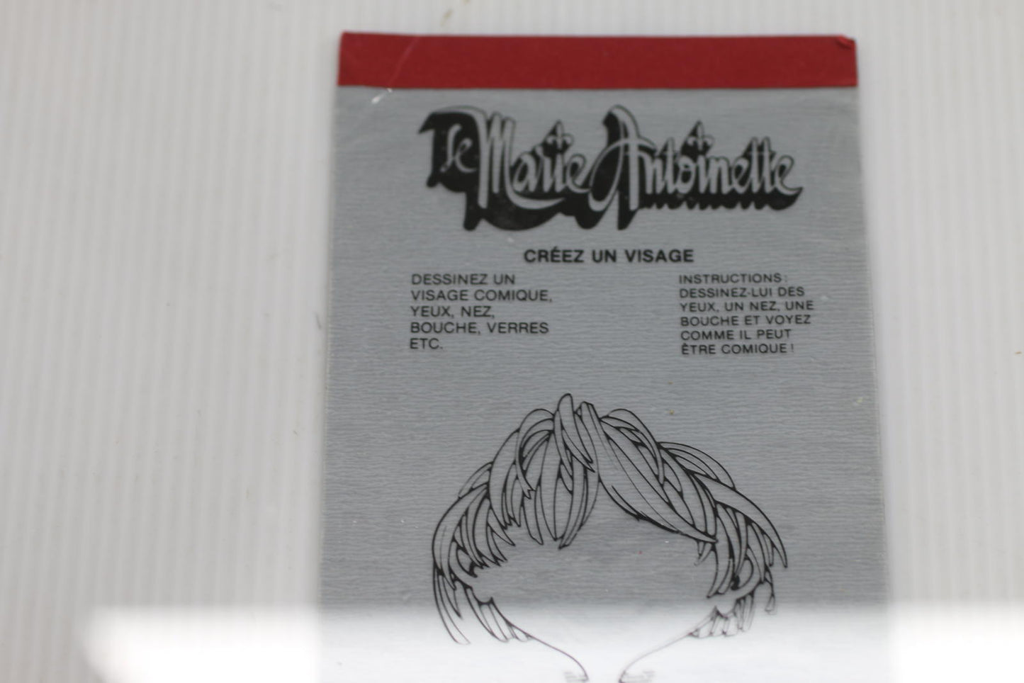 Vintage McDonald's Le Marie Antoinette Create a Face Magic Slate Drawing Board