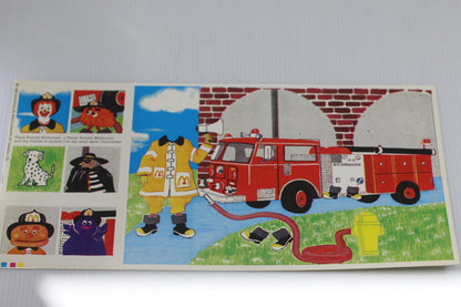 McDonaldland Firefighter Coloring Activity Sheet – McDonald’s Canada fIRE TRUCK