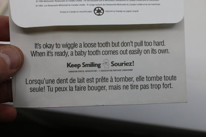 Vintage 1985 McDonaldland Tooth Fairy Envelope – Ronald McDonald – Canada Promo Ephemera