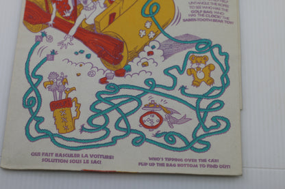 Vintage McDonald’s Happy Meal Activity Sheet bag 1980s Canada – Bilingual Paper Ephemera