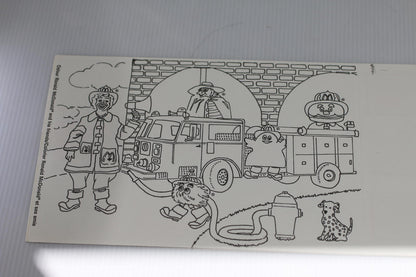 McDonaldland Firefighter Coloring Activity Sheet – McDonald’s Canada fIRE TRUCK
