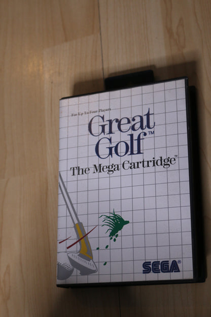 Great Golf Sega Master System Game With Case And Manual Sms