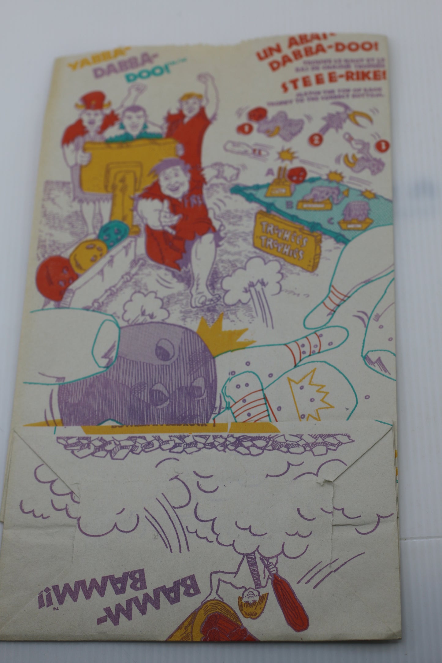 Vintage McDonald’s Happy Meal Activity Sheet bag 1980s Canada – Bilingual Paper Ephemera