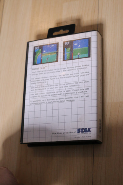 Great Golf Sega Master System Game With Case And Manual Sms