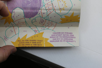 Vintage McDonald’s Happy Meal Activity Sheet bag 1980s Canada – Bilingual Paper Ephemera