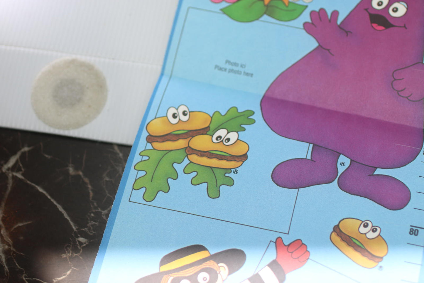 Vintage 1987 McDonald’s Canada Growth Chart McDonaldland