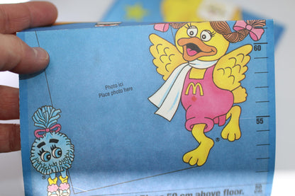 Vintage 1987 McDonald’s Canada Growth Chart McDonaldland